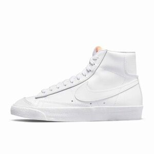 🤍Nike blazer mid white shoes🤍